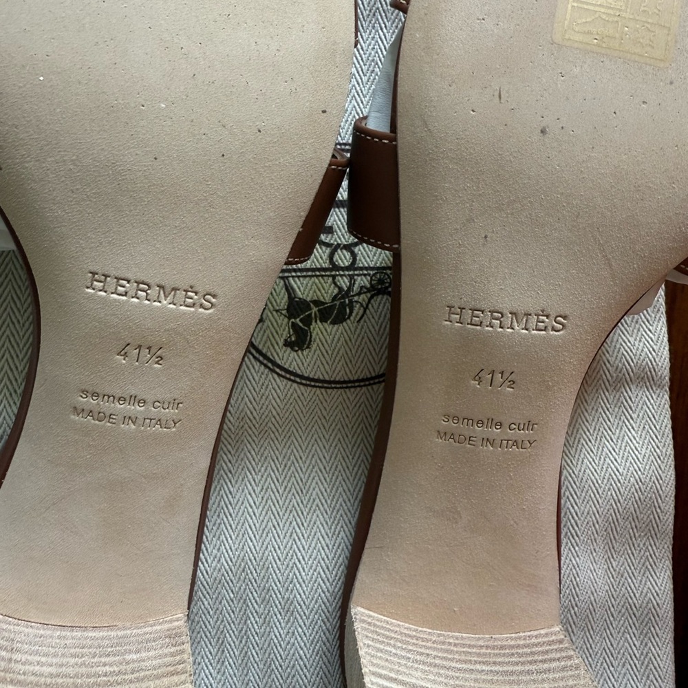 Hermes Oasis sandals, Gold, size 41.5 - Picture 4 of 7